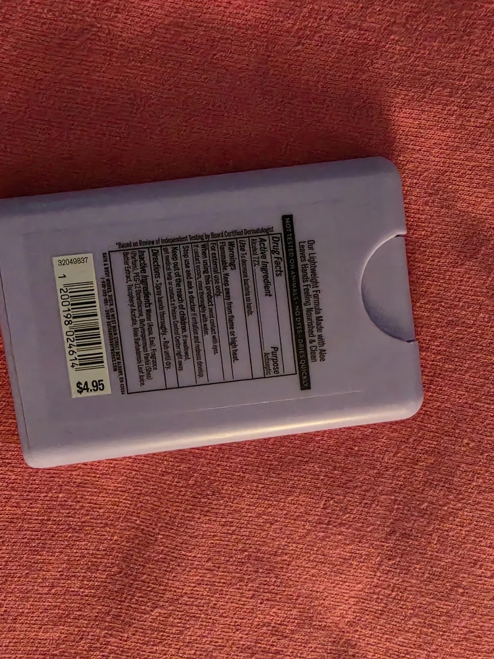Bath & Body Works Fruit Fusion Anti-Bacterial Hand Spray - Light Purple